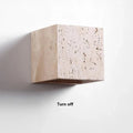 Vadalie Travertine Wall Lamp Minimalist Square Design - Type A