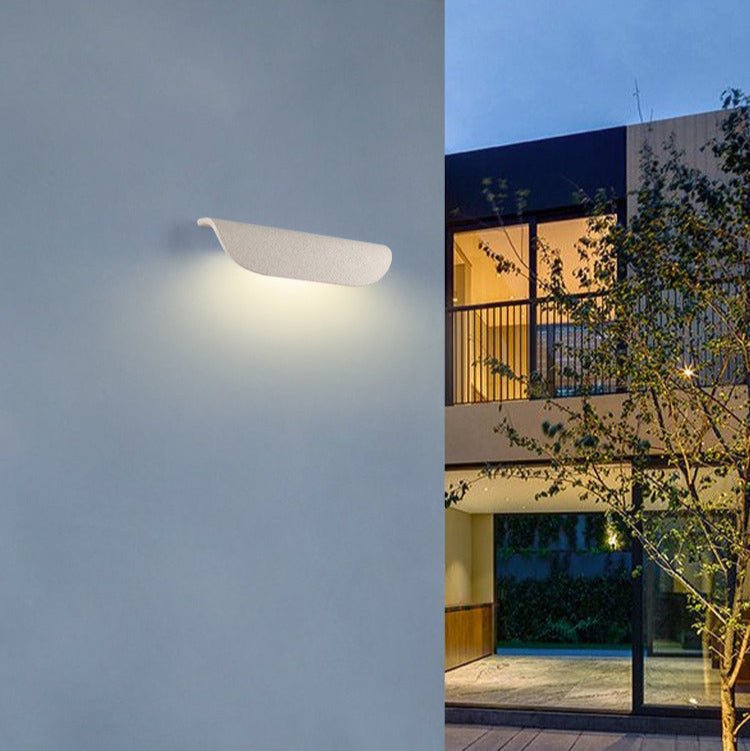 Addison Outdoor Wall Lamp LED Cement Grey Energy Efficient - White
