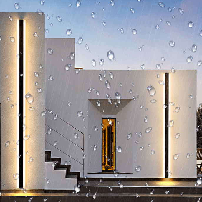 Adriel LED Wall Lamp IP65 Waterproof Slim Strip Profile - 60 x 9cm 19W