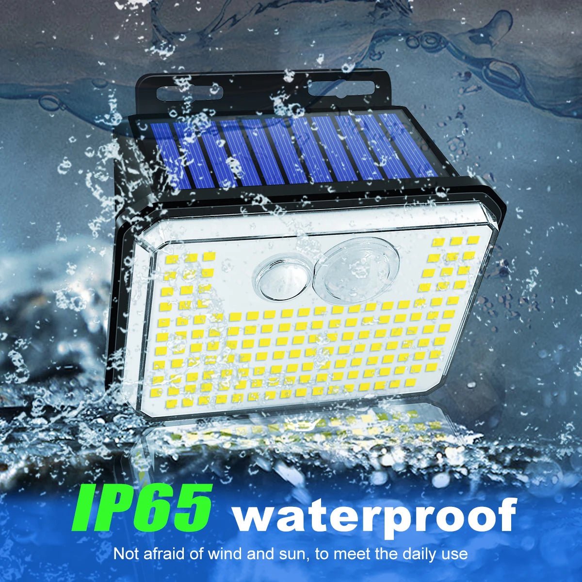 Solar Wall Light – 148 LED Motion Sensor - Duvelix