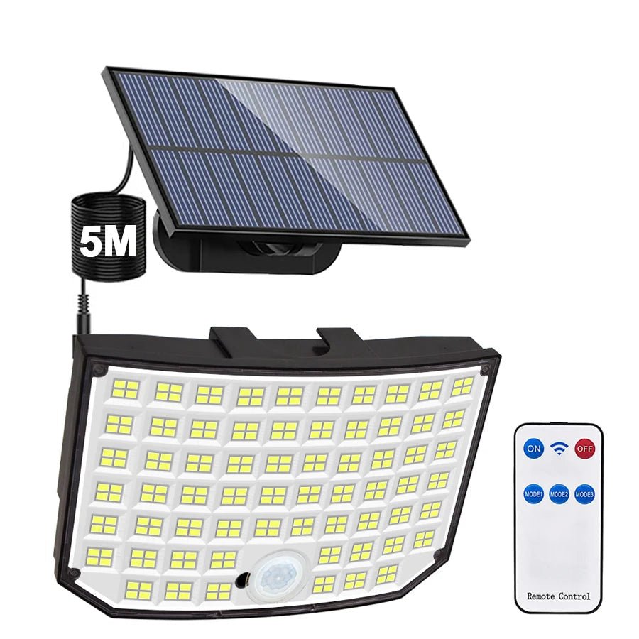Solar Motion Sensor Floodlight – Multi - LED Outdoor Light - Duvelix