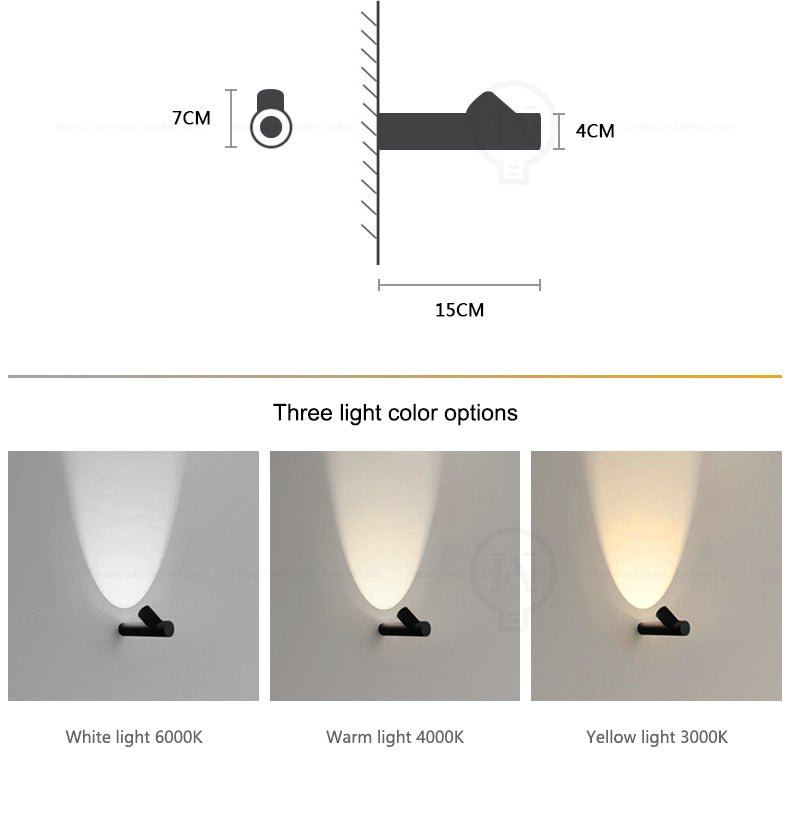 Alessia Waterproof LED Wall Lamp Cylindrical Design - SHKQ - LZ234WTWW - White