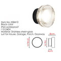 Akshara LED Wall Lamp IP65 Waterproof Aluminum Matte Black - 2pcs