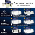 Solar Motion Sensor Floodlight – Multi - LED Outdoor Light - Duvelix