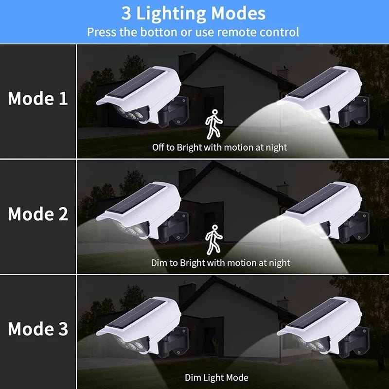 Solar Security Light – 77 LED Dummy Camera - Duvelix
