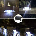 GlowStep™ – Solar LED Light for Stairs Fence & Garden - 136:40808150black white;249:2000063051 pack - Black White