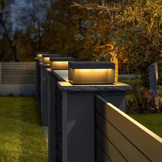 Abbie Solar Pillar Light Stainless Steel IP65 Waterproof - 200mm