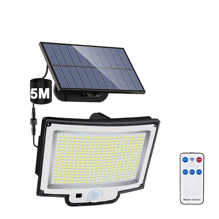 Solar Motion Sensor Floodlight – Multi - LED Outdoor Light - Duvelix
