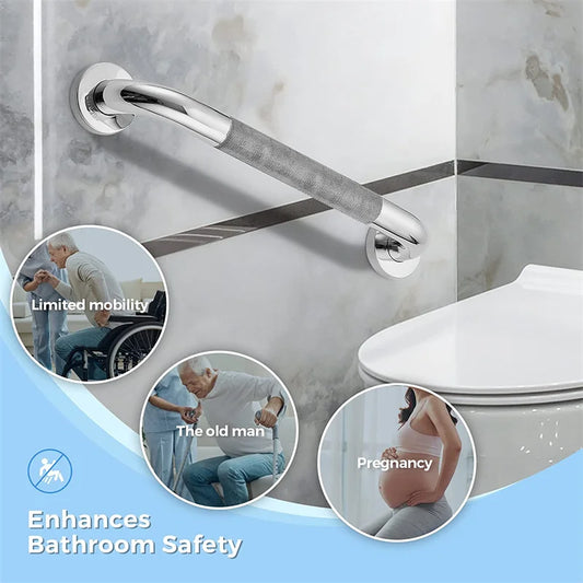 SafeGrip Stainless Steel Shower Bar – Safety and Stability for Any Bathroom