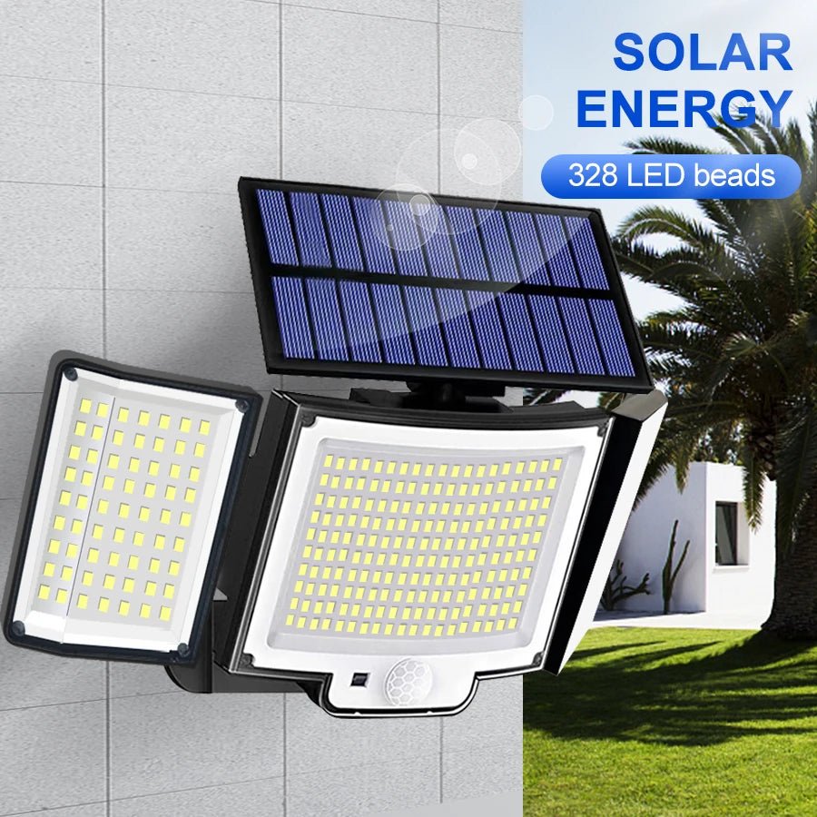 Solar Motion Sensor Floodlight – Multi - LED Outdoor Light - Duvelix