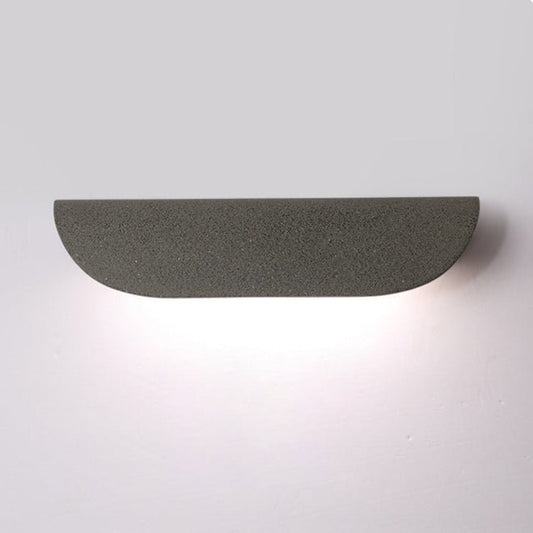 Addison Outdoor Wall Lamp LED Cement Grey Energy Efficient - White