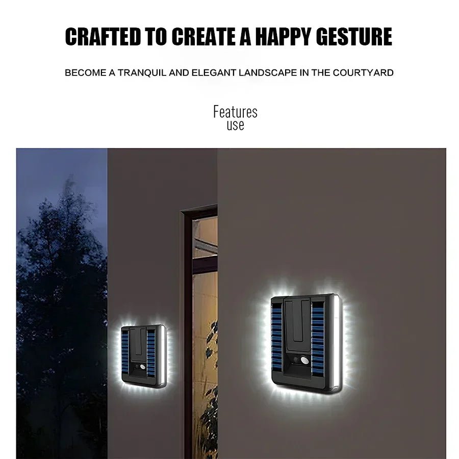 Foldable Solar Wall Lamp – Motion Sensor - Duvelix
