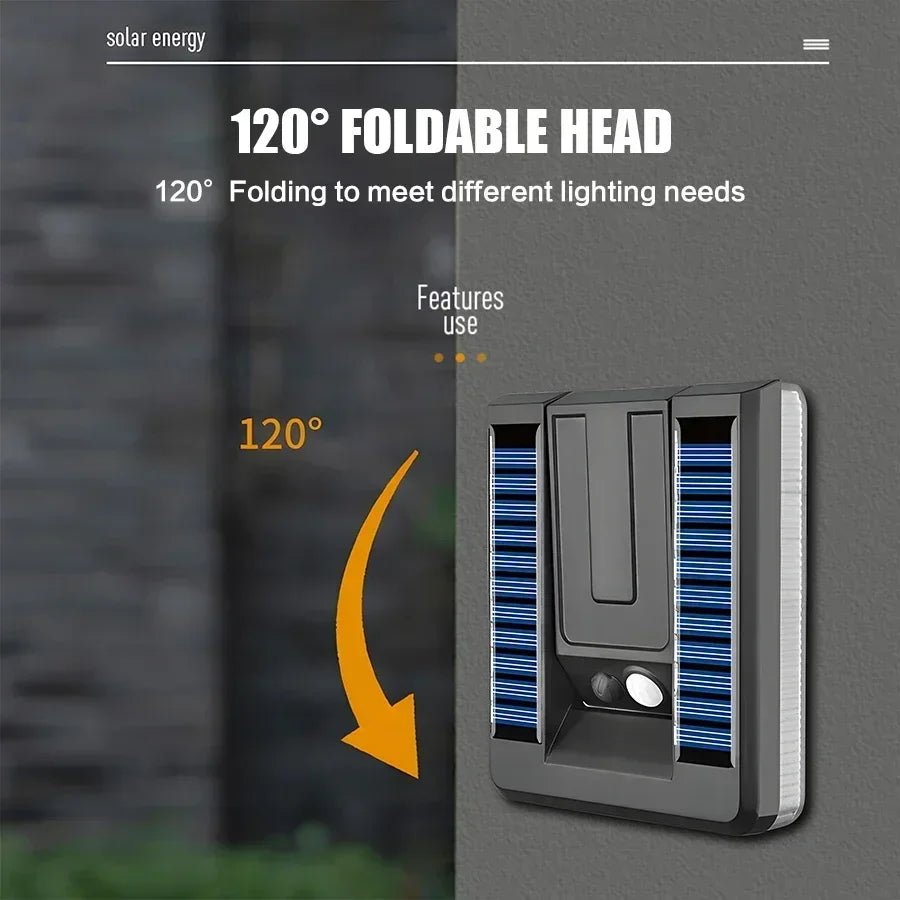 Foldable Solar Wall Lamp – Motion Sensor - Duvelix