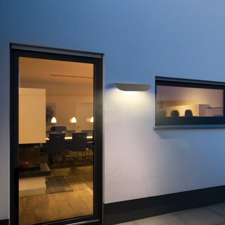 Addison Outdoor Wall Lamp LED Cement Grey Energy Efficient - White
