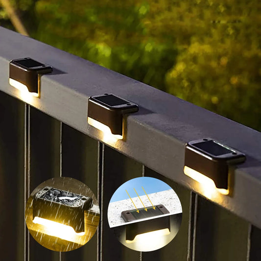 GlowStep™ – Solar LED Light for Stairs Fence & Garden - 136:865black warm;249:2000063051 pack - Black Warm