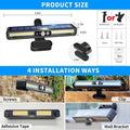 Clip - On Solar Motion Fence Lights – 36 LED - Duvelix