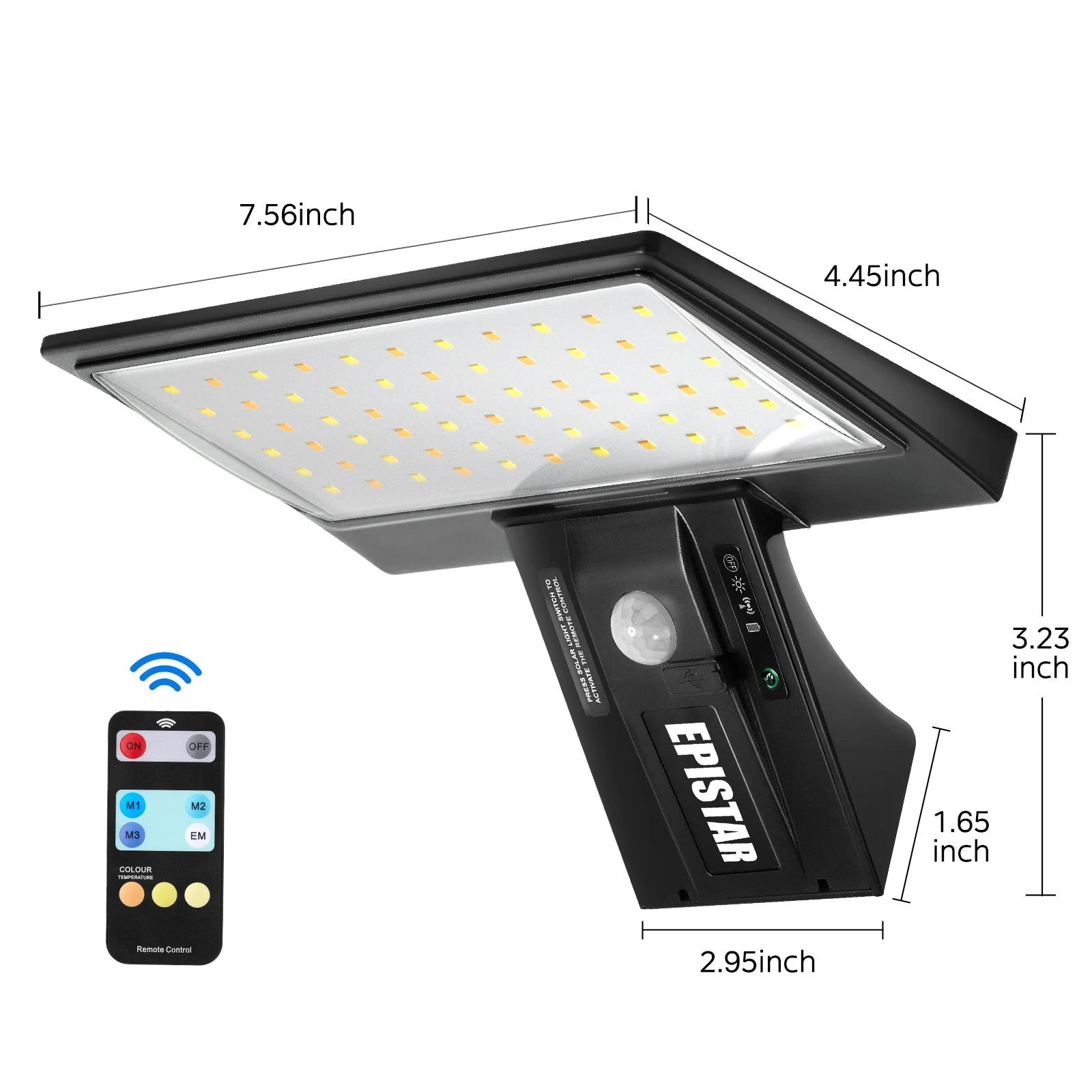 Solar Outdoor Floodlight – 90 LED Motion Sensor - Duvelix