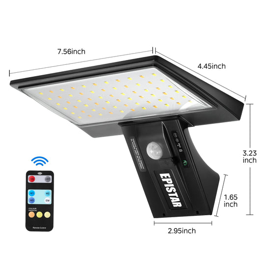 Solar Outdoor Floodlight – 90 LED Motion Sensor - Duvelix