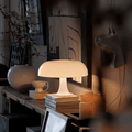 Lucente Table Lamp Mushroom Inspired Shape Italian Retro - Orange