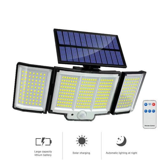 Solar Motion Sensor Floodlight – Multi - LED Outdoor Light - Duvelix