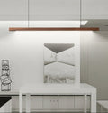 Catalina Pendant Light Pine And Black Walnut LED White Shade - Black Walnut D