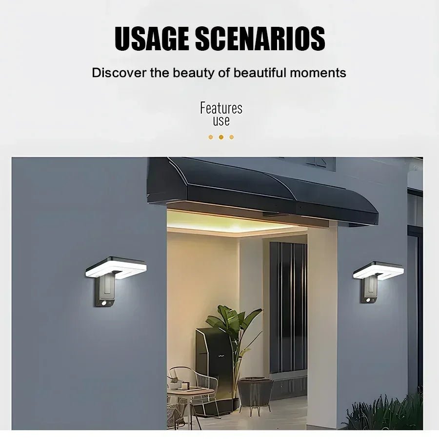 Foldable Solar Wall Lamp – Motion Sensor - Duvelix