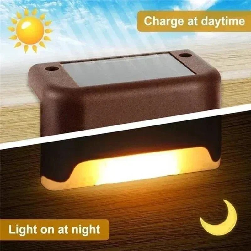GlowStep™ – Solar LED Light for Stairs Fence & Garden - 136:865black warm;249:2000063051 pack - Black Warm