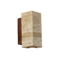 Tomoshibi Travertine Wall Lamp Japandi Inspired Warm Glow - Outdoor Square