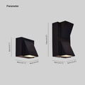 Fancy Modern LED Wall Lamp IP65 Waterproof Energy Efficient - Black