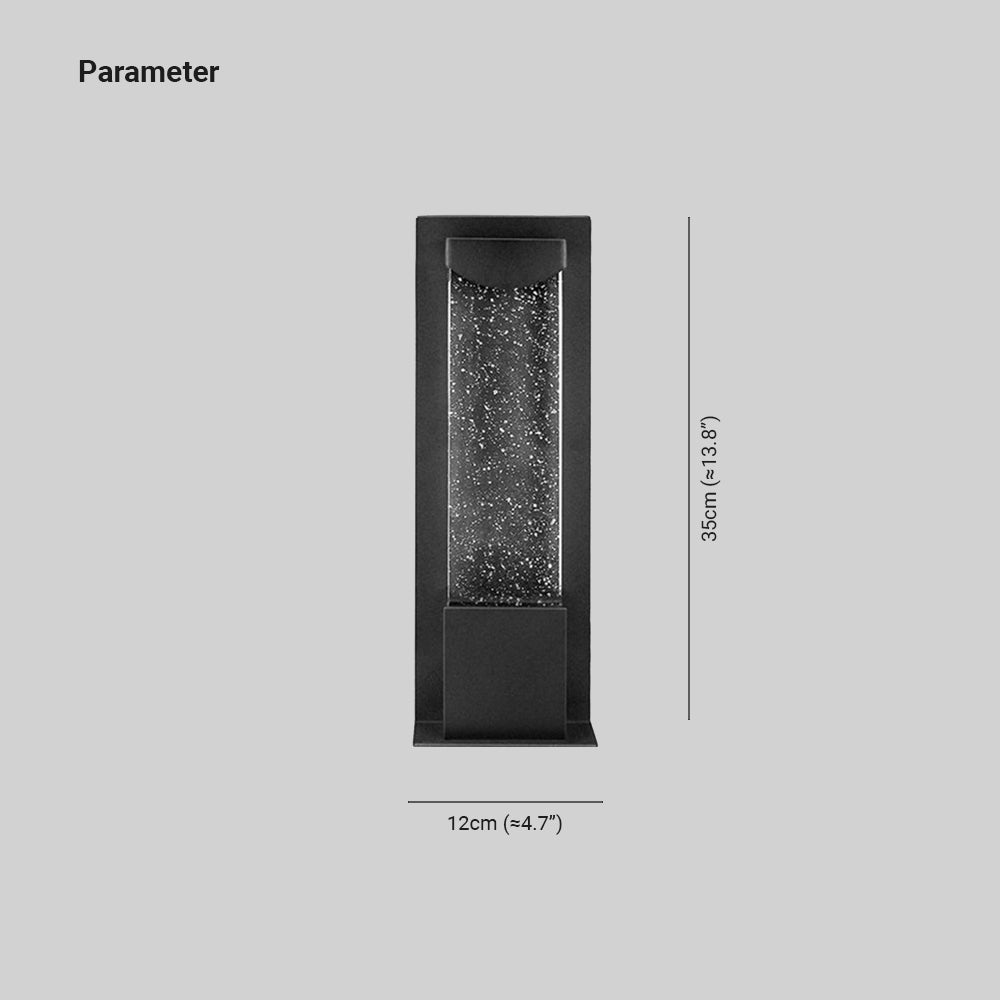 Jamara Outdoor Wall Lamp Black Body Waterproof Crystal - WV1261BKSteadyWW - STEADY