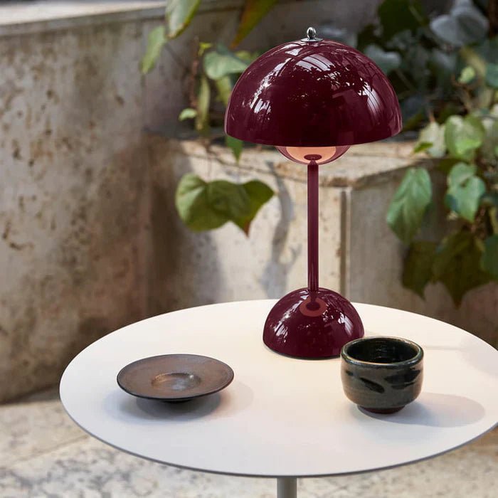 Lunada Table Lamp Energy - Efficient Environmentally Friendly - 200000795:29Red - Burgundy