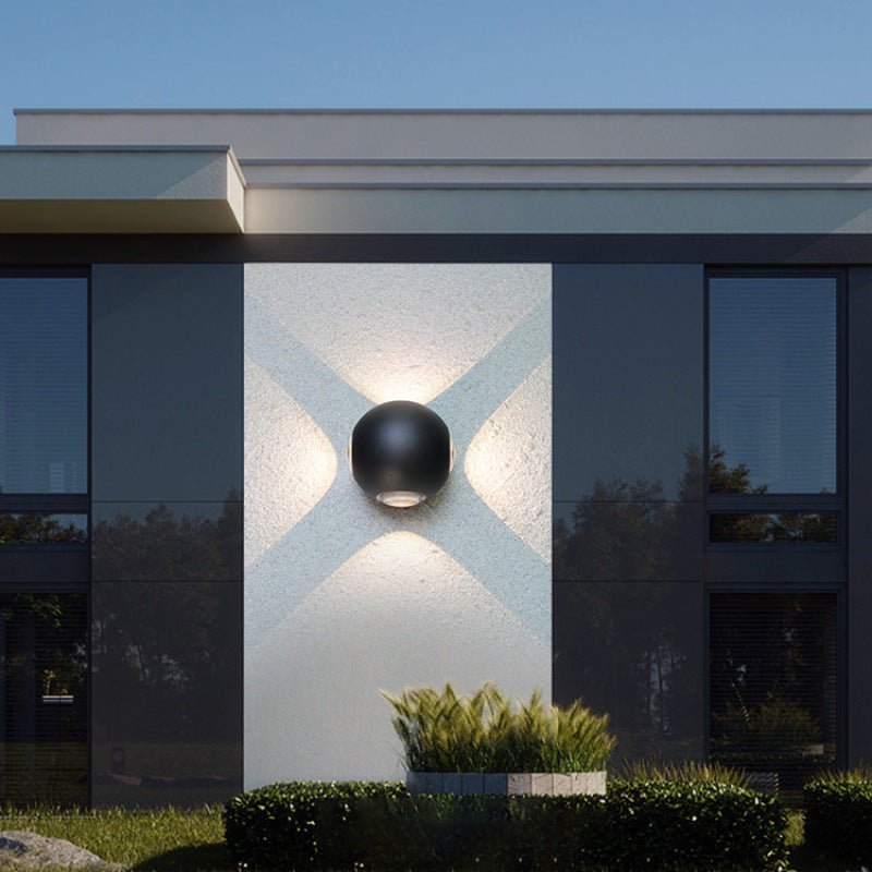 Kianna Outdoor Globe Wall Lamp Aluminum Spherical Design - LZ738D10WW - 