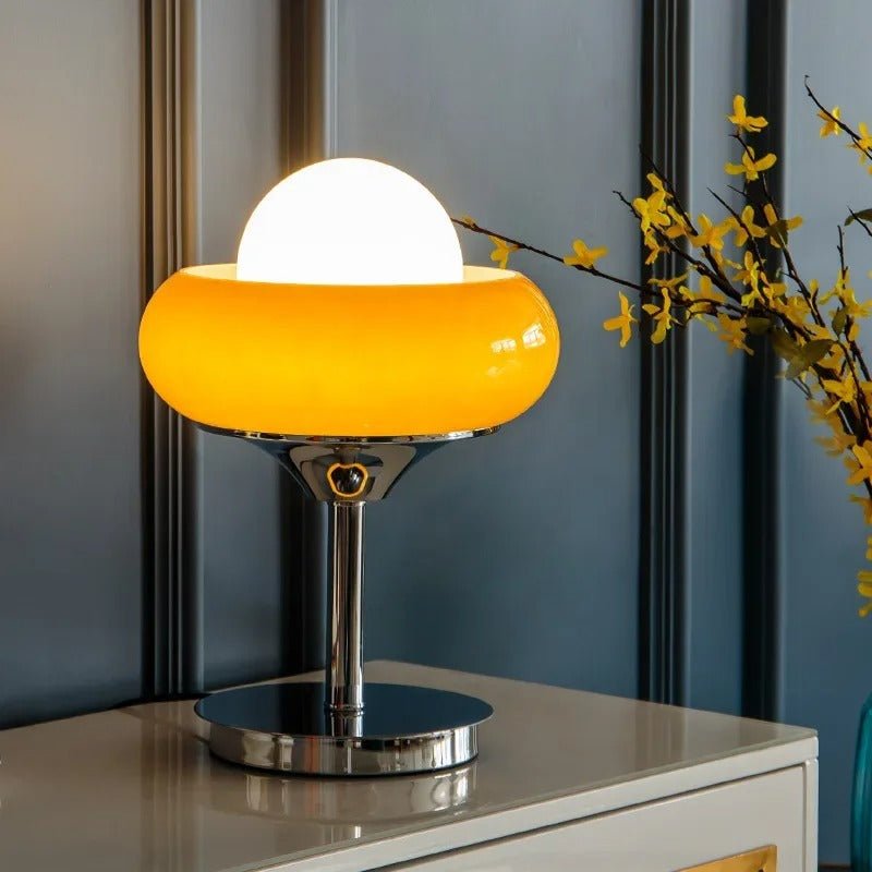 Guzzini Floor Lamp Polished Chrome Finish Led Bulb Included - Red Table Lamp