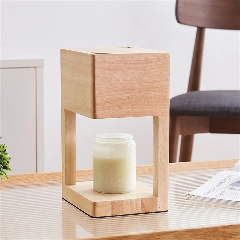 Iga Candle Warmer Lamp Table Lamp Candle Holder Warm Glow - Light Brown