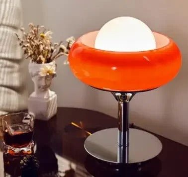 Guzzini Floor Lamp Polished Chrome Finish Led Bulb Included - Red Table Lamp