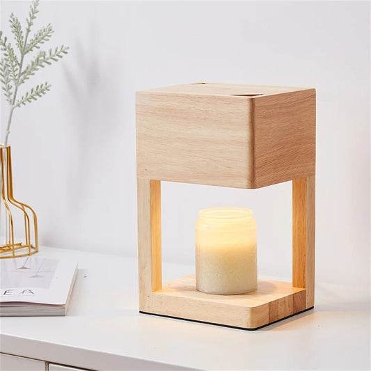 Iga Candle Warmer Lamp Table Lamp Candle Holder Warm Glow - Light Brown