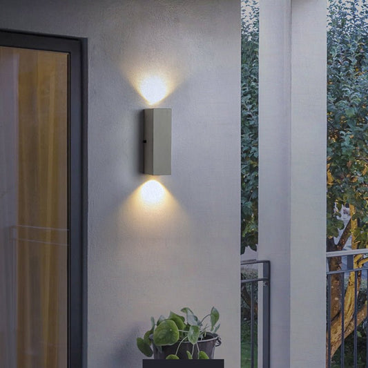Alessia Cement LED Wall Lamp Outdoor Acrylic Durable - Small 10cm x 8cm
