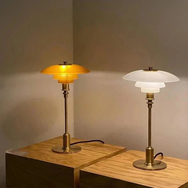 Lucia Table Lamp Art Deco Design Bold Geometric Patterns - 200000531:365458White silver - Dia28cm;5:361386AU Plug;249:200006305Warm light - White Shade Silver Stem