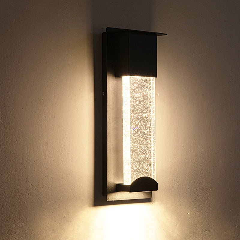 Jamara Outdoor Wall Lamp Black Body Waterproof Crystal - WV1261BKSteadyWW - STEADY