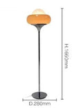 Guzzini Floor Lamp Polished Chrome Finish Led Bulb Included - Orange Floor Lamp