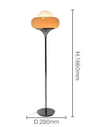 Guzzini Floor Lamp Polished Chrome Finish Led Bulb Included - Orange Floor Lamp