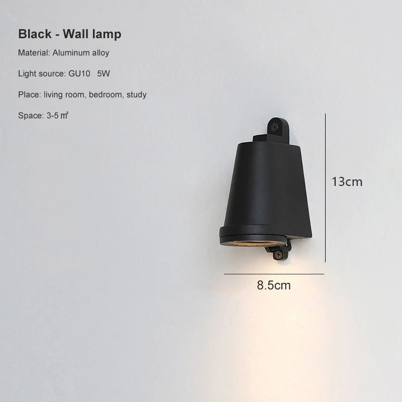 Elijah Outdoor LED Wall Lamp Modern Minimalist Style LED - Black