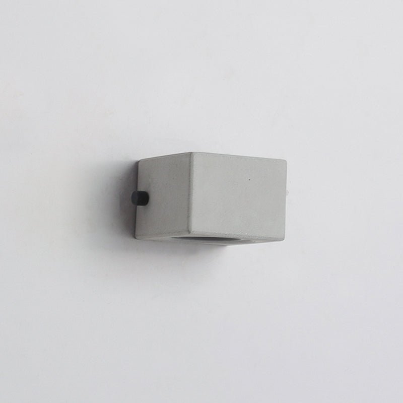 Alessia Cement LED Wall Lamp Outdoor Acrylic Durable - Small 10cm x 8cm
