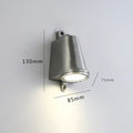 Elijah Outdoor LED Wall Lamp Modern Minimalist Style LED - Silver