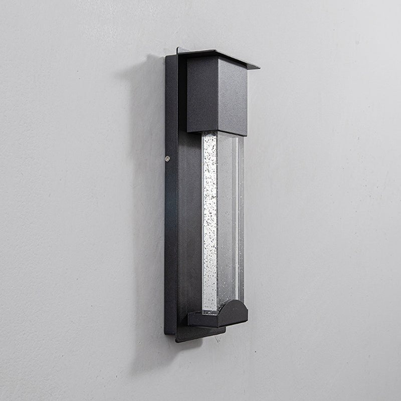 Jamara Outdoor Wall Lamp Black Body Waterproof Crystal - WV1261BKSensorWW - SENSOR