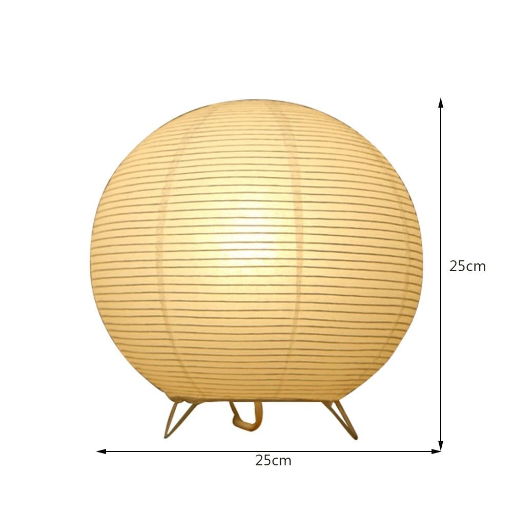 Miraki Table Lamp Japanese Inspired Design Warm White Glow - Three layers