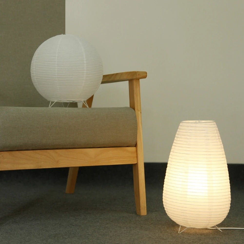 Miraki Table Lamp Japanese Inspired Design Warm White Glow - Three layers