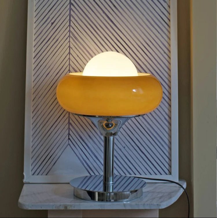 Guzzini Floor Lamp Polished Chrome Finish Led Bulb Included - Orange Floor Lamp