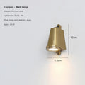 Elijah Outdoor LED Wall Lamp Modern Minimalist Style LED - Gold