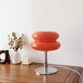Spinetta Table Lamp Retro Double Glass Bauhaus Style - Red